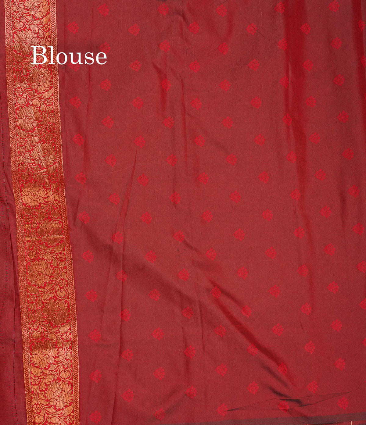 Semi Tussar Saree - Copper Colour Body Tissue With Contrast Maroon Fancy Border