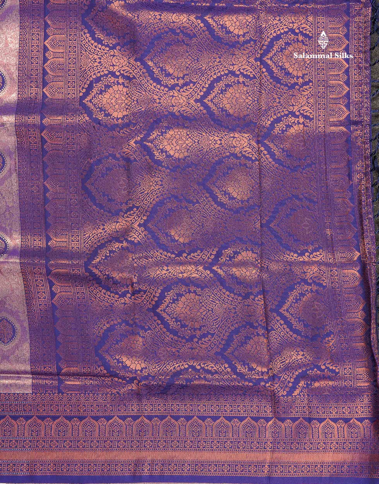 Semi Tussar Saree - Light Lavender Colour Body Tissue With Contrast Violet Fancy Border