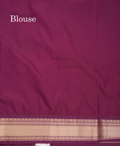 Beautiful Rust Orange Alai Vaira Oosi Lines With Butta Semi Silk Saree With Contrast Magenta Traditional Medium Border