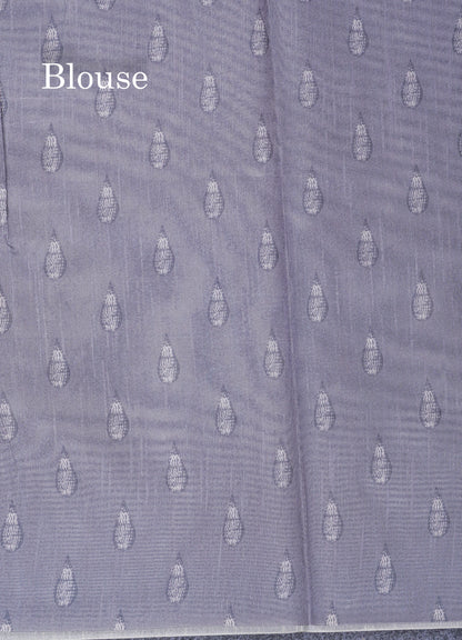 Light Grey Fancy Saree With  Blouse