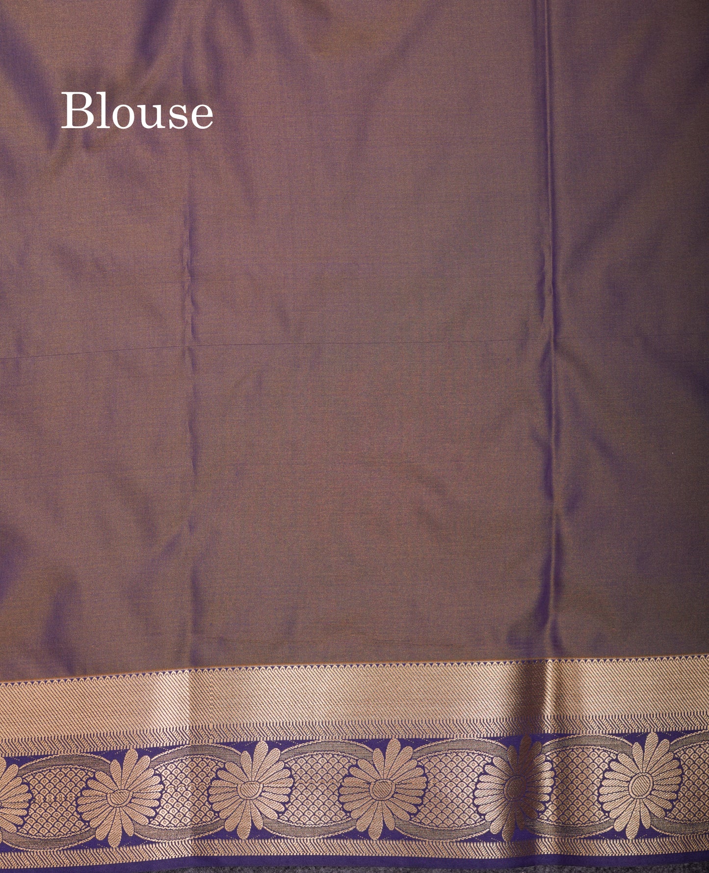 Beautiful Rust Orange Semi Silk Saree With Contrast Navy Blue Blouse