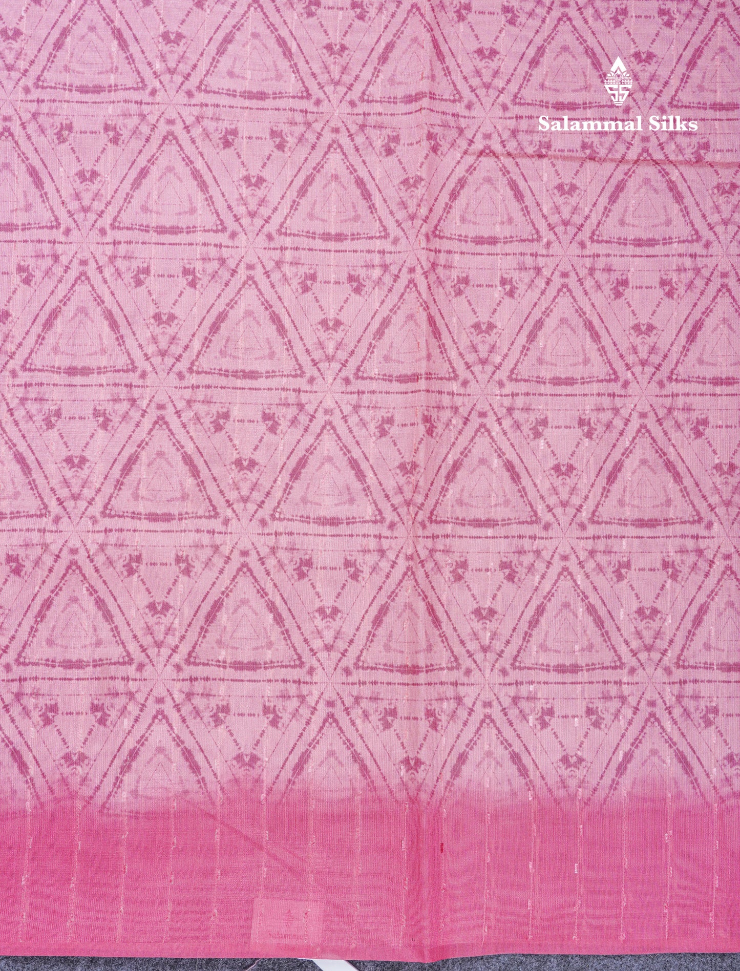 Elephant Grey Thread Work Printed Semi Tussar Fancy Saree With Contrast Grey Border