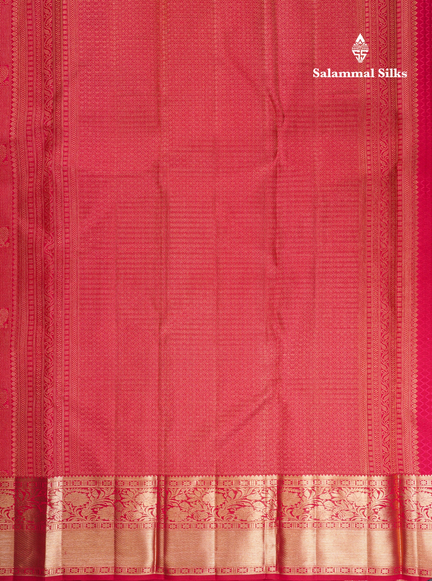 Beautiful Pinkish Maroon Menakari Work Bridal Pure Kanjivaram Silk Saree With Traditional Border