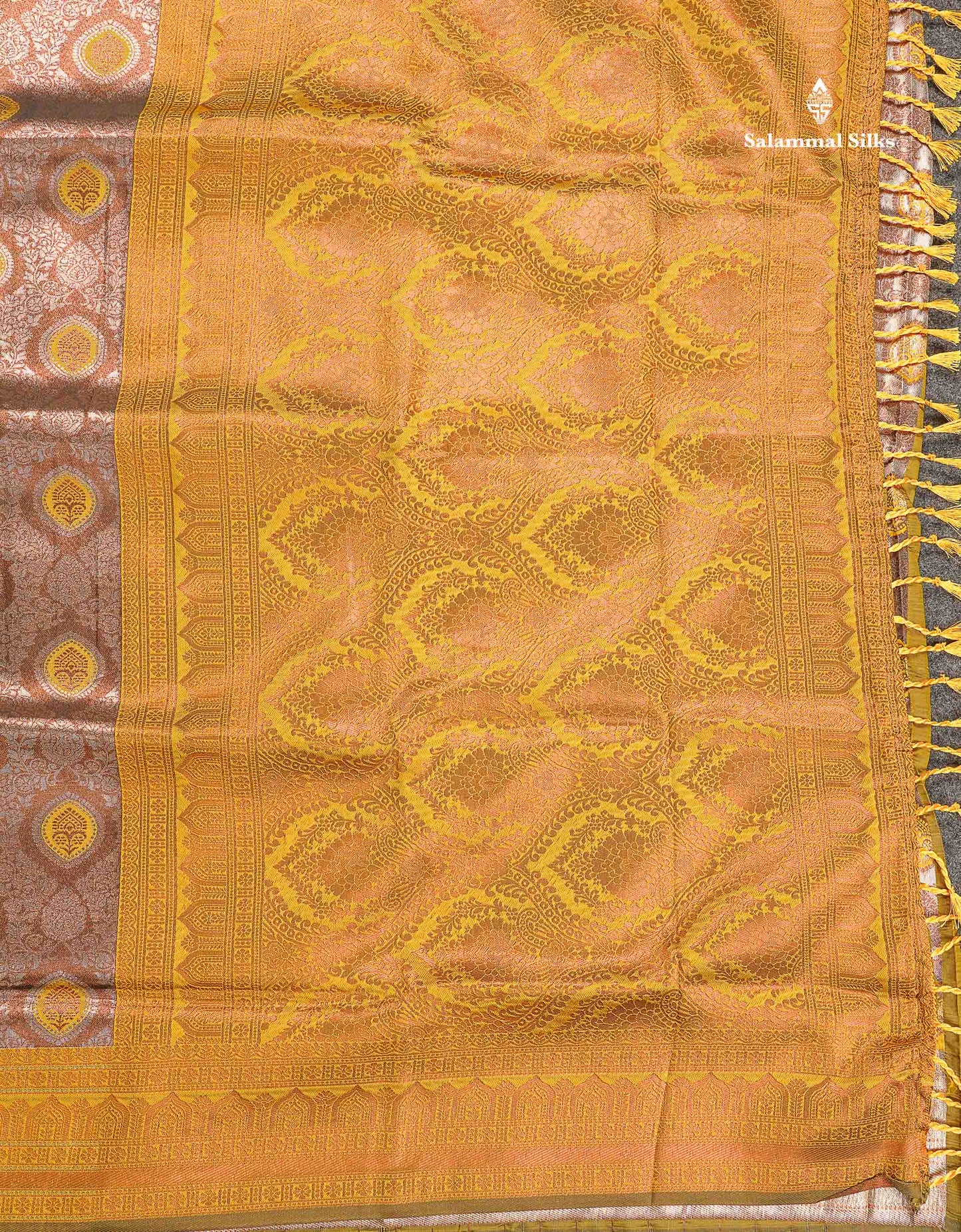 Semi Tussar Saree - Light Lavender Colour Body Tissue With Contrast Violet Fancy Border
