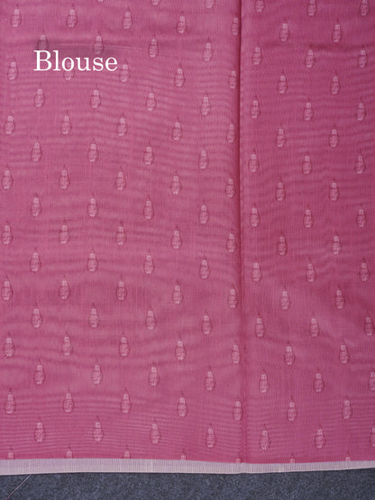 Elephant Grey Thread Work Printed Semi Tussar Fancy Saree With Contrast Grey Border