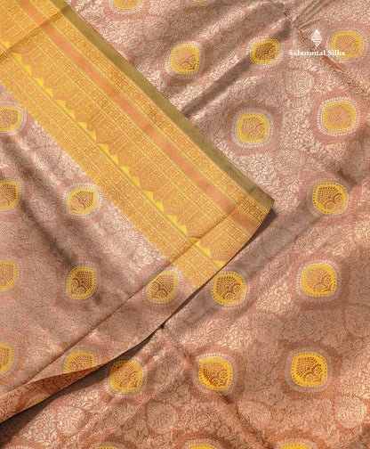 Semi Tussar Saree - Light Lavender Colour Body Tissue With Contrast Violet Fancy Border