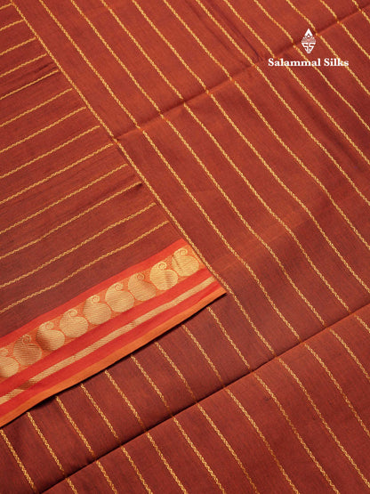 Beautiful Elephant Grey Semi Silk Cotton Saree With Contrast Maroon Blouse