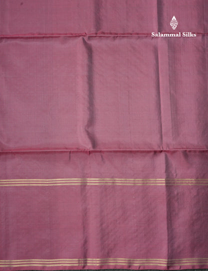 Beautiful Dual Tone Pastel Blue Pure Kanjivaram Soft Silk Saree With Contrast Pink Shade Fancy Border