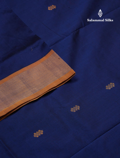 Beautiful Dark Maroon Semi Silk Cotton Saree With Contrast Manthulir Yellow Blouse