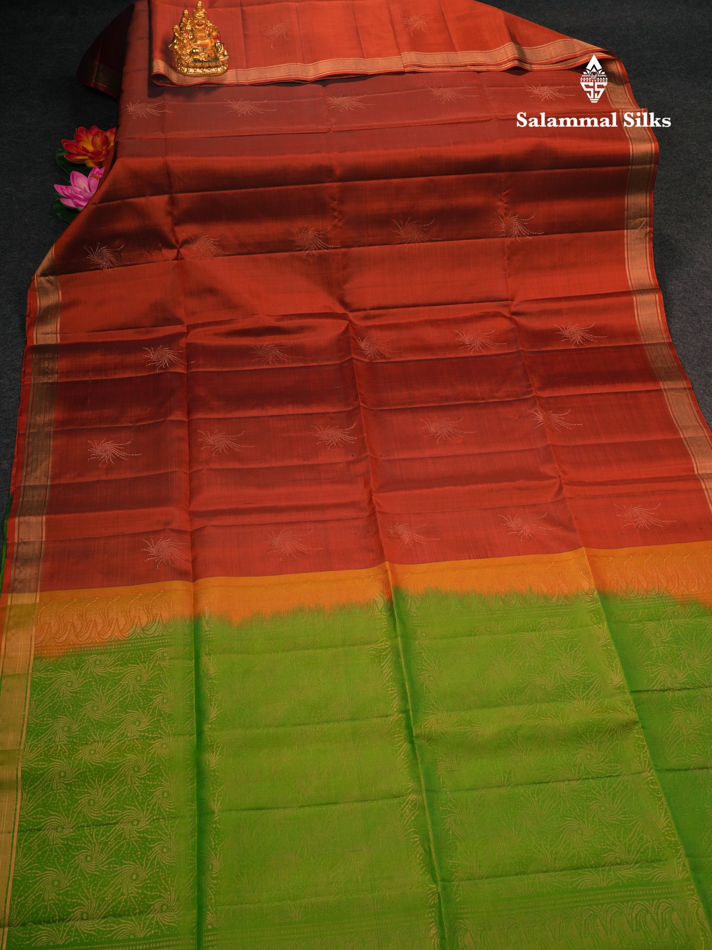 Beautiful Maroon Pure Kanjivaram Soft Silk Saree With Small Zari Border