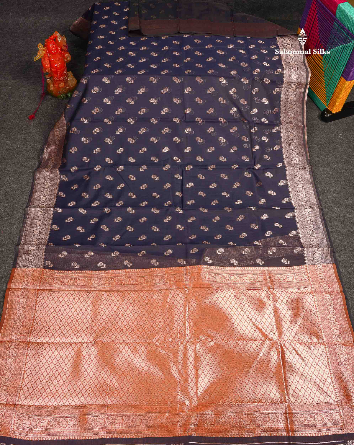 Cotton Mix Saree - Light Pink Colour Body Thread Butta With Fancy Border