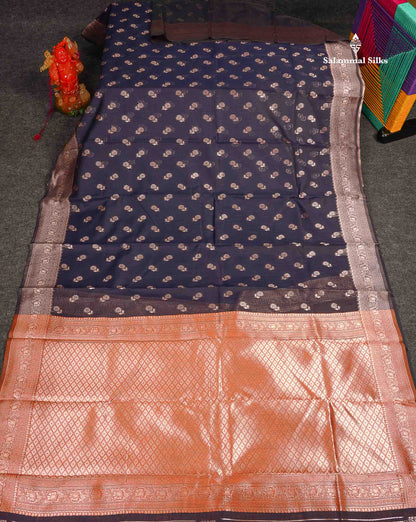 Cotton Mix Saree - Light Pink Colour Body Thread Butta With Fancy Border