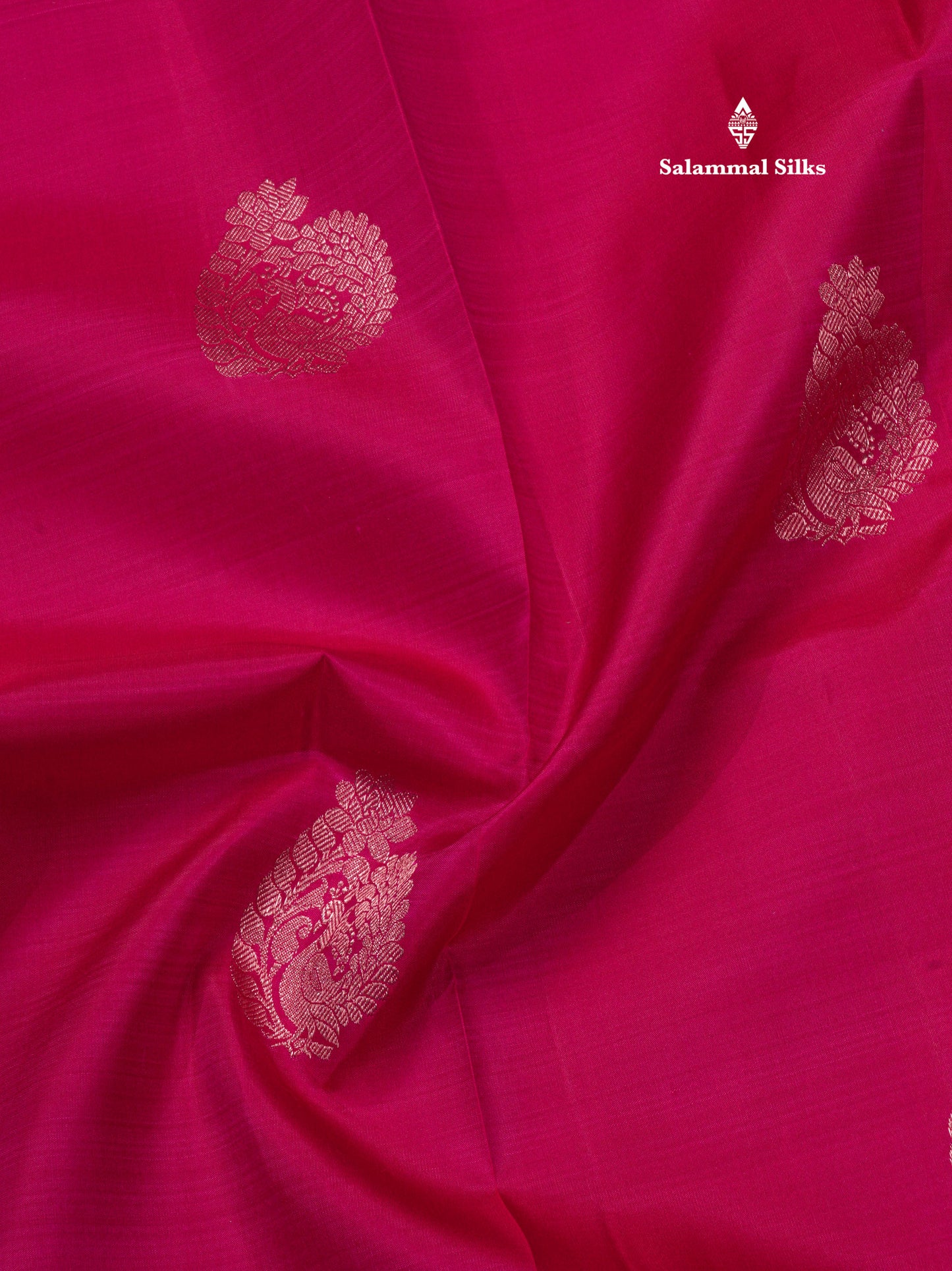 Pink Colour Kanjivaram Pure Silk Saree with Traditional Border