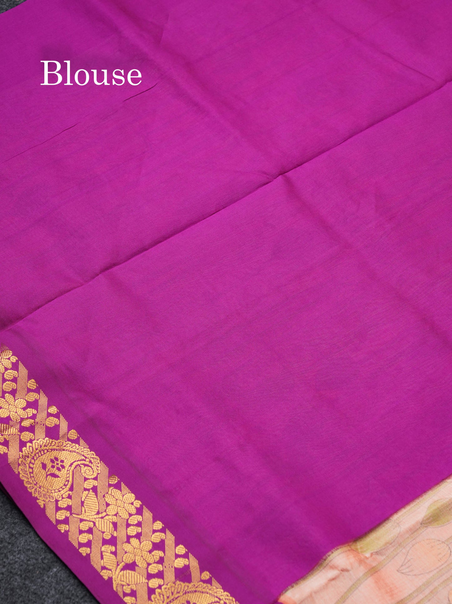 Peach Pink Pichwai Print Semi Silk Cotton Saree With Contrast Vadamalli Border