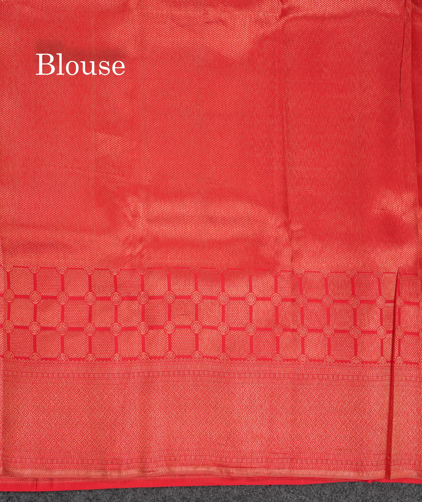 Beautiful Chilly Red Bridal Pure Kanjivaram Silk Saree With Traditional Border