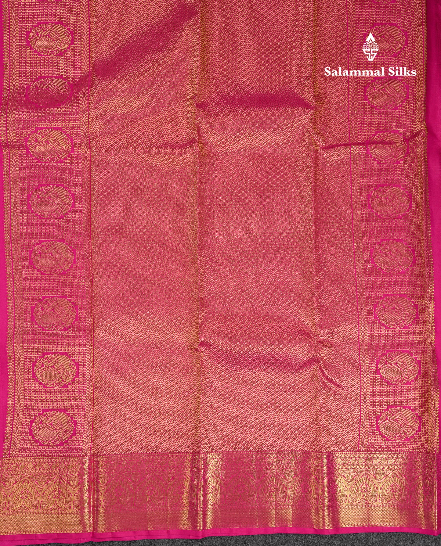 Beautiful Rexona Green Bridal Pure Kanjivaram Silk Saree With Contrast Pink Traditional Border