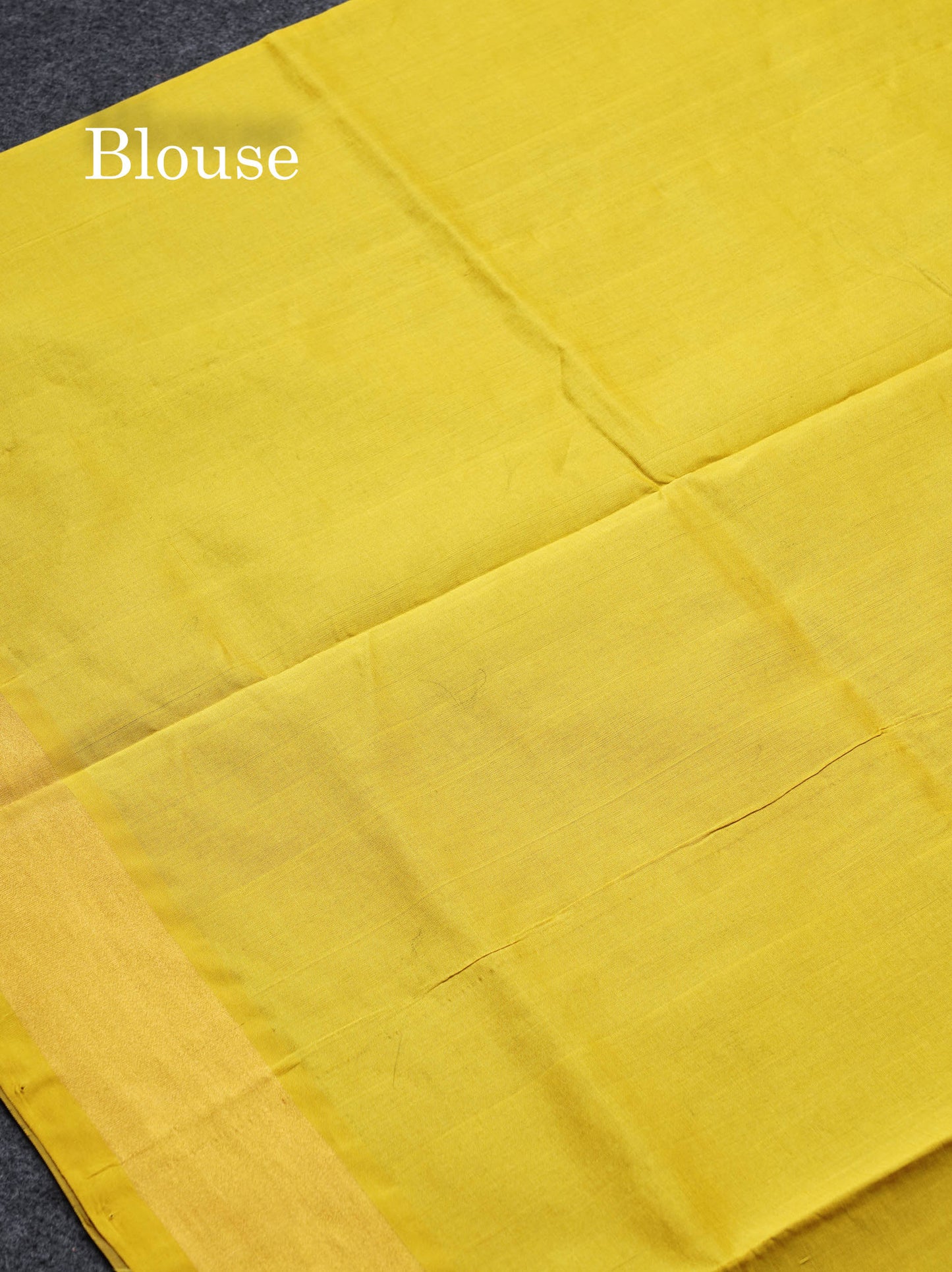 Beautiful Dark Brown Zari Butta Semi Silk Cotton Saree With Contrast Lemon Yellow Tissue Border