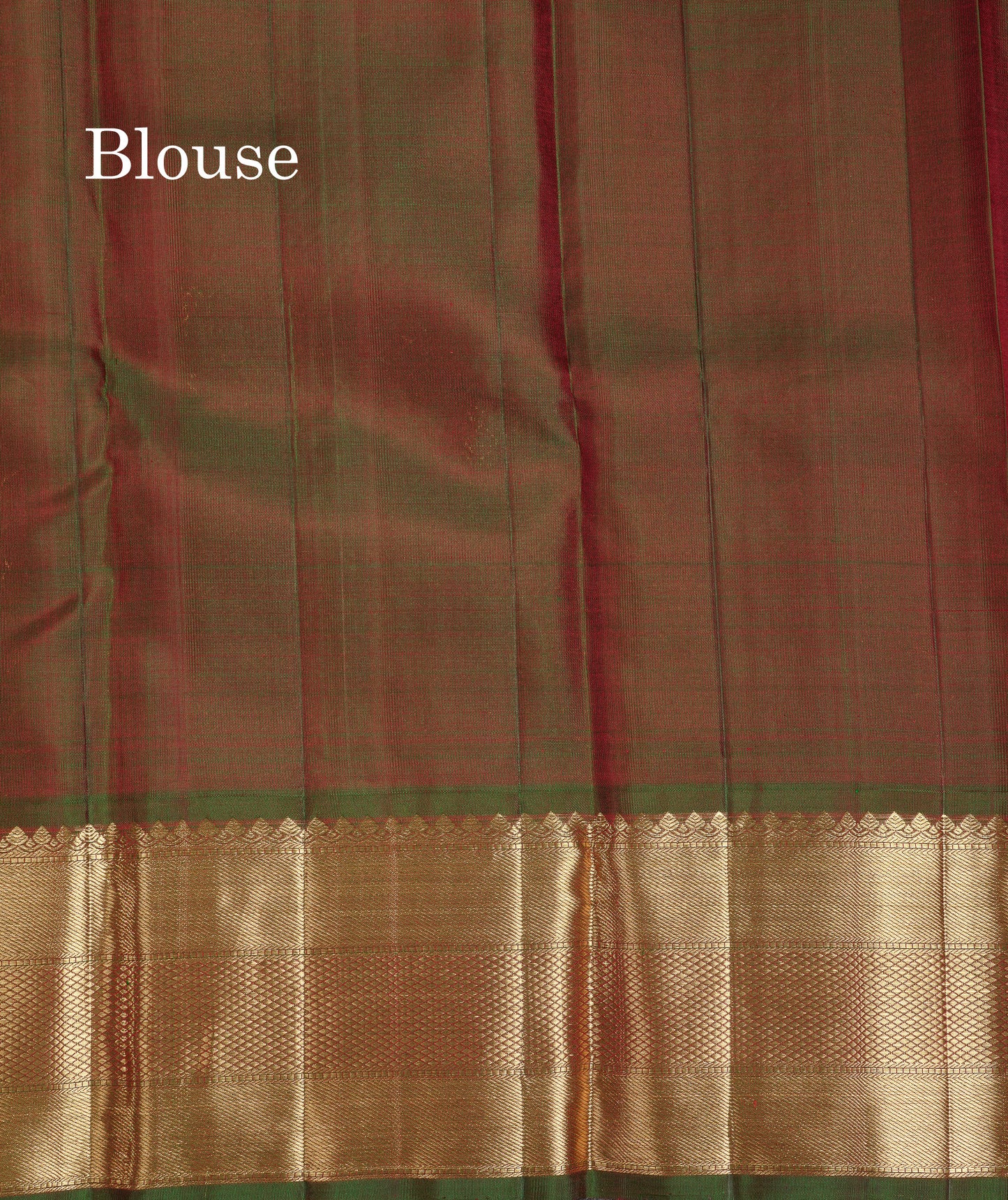 Beautiful Redish Maroon Bridal Pure Kanjivaram Silk Saree With Contrast Dual Tone Bottle Green Traditional Border