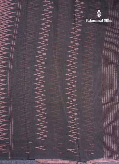 Ramar Blue Semi Tussar Fancy Saree With Contrast Black Border