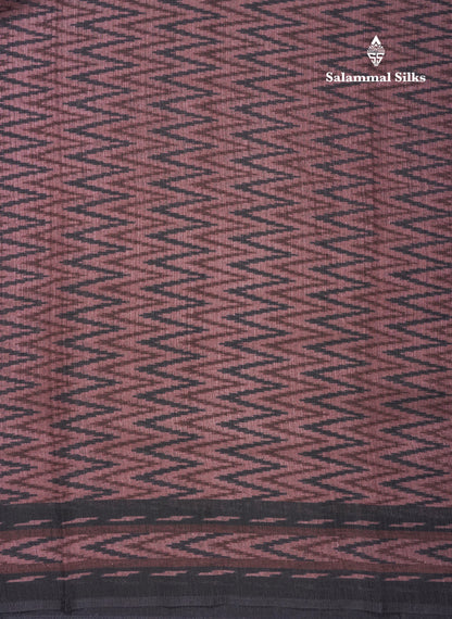 Ramar Blue Semi Tussar Fancy Saree With Contrast Black Border