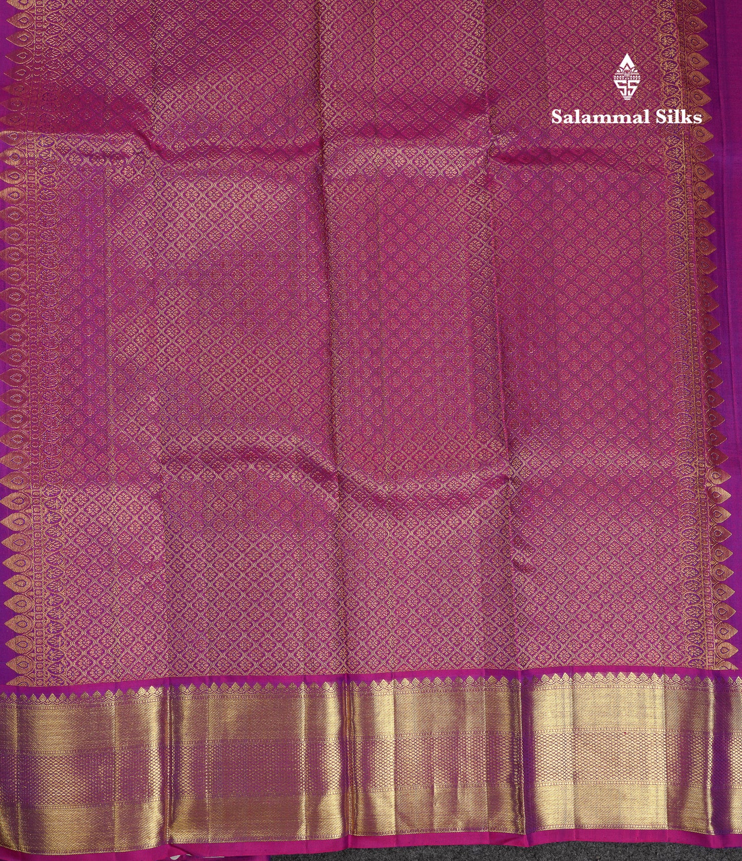 Beautiful Peacock Blue Bridal Pure Kanjivaram Silk Saree With Contrast Vadamalli Traditional Border