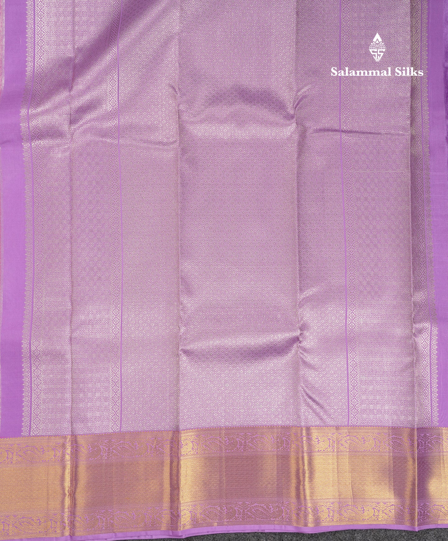 Beautiful Pink Bridal Pure Kanjivaram Silk Saree With Contrast Lavender Traditional Border
