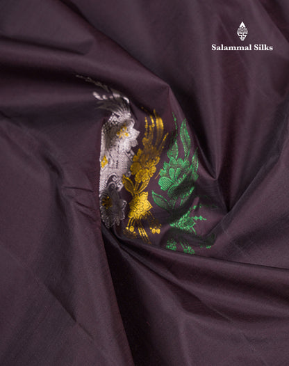 Beautiful Sapphire Blue Fancy Pure Kanjivaram Silk Saree With Contrast Pink Blouse