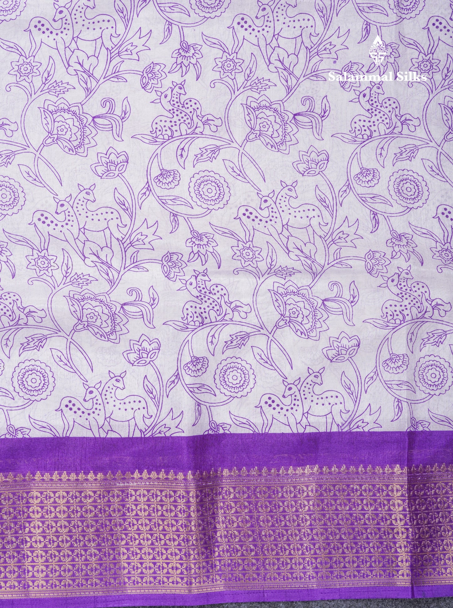 Beautiful White Printed Mahu Silk Fancy Saree With Contrast Chilly Red Border