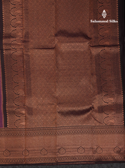 Beautiful Pink Bridal Pure Kanjivaram Silk Saree With Contrast Black Traditional Border