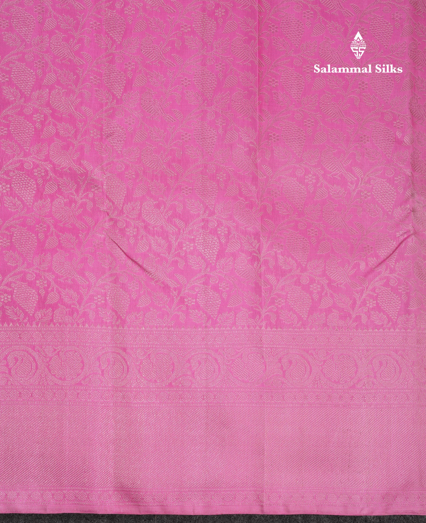 Beautiful Pink Bridal Pure Kanjivaram Silk Saree With Traditional Border