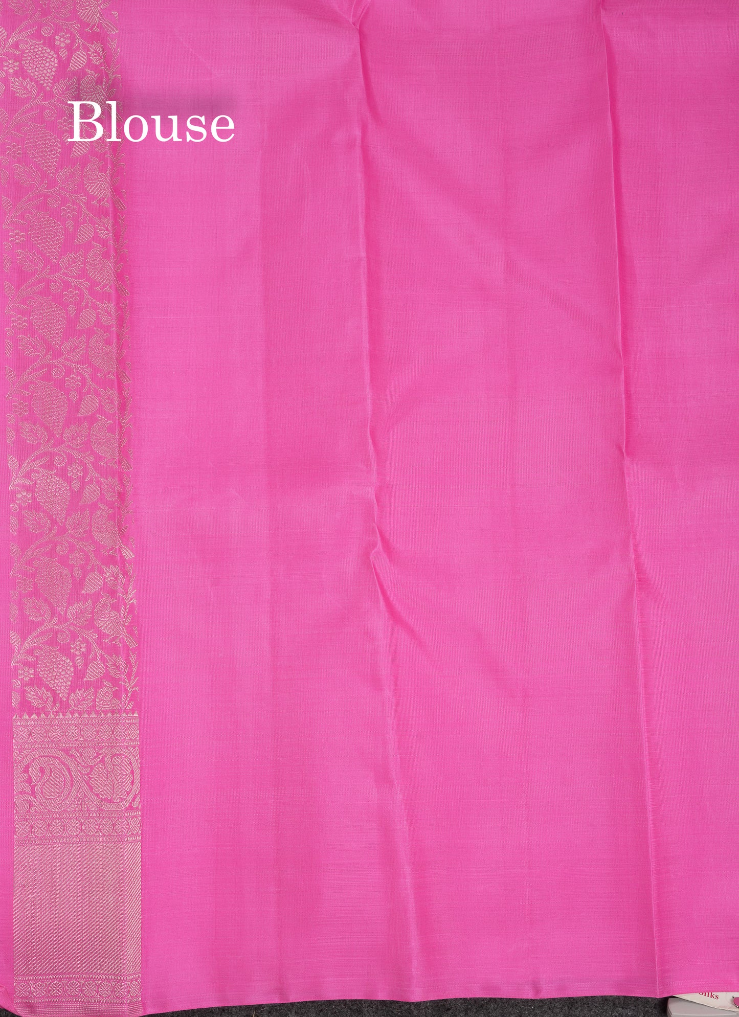 Beautiful Pink Bridal Pure Kanjivaram Silk Saree With Traditional Border