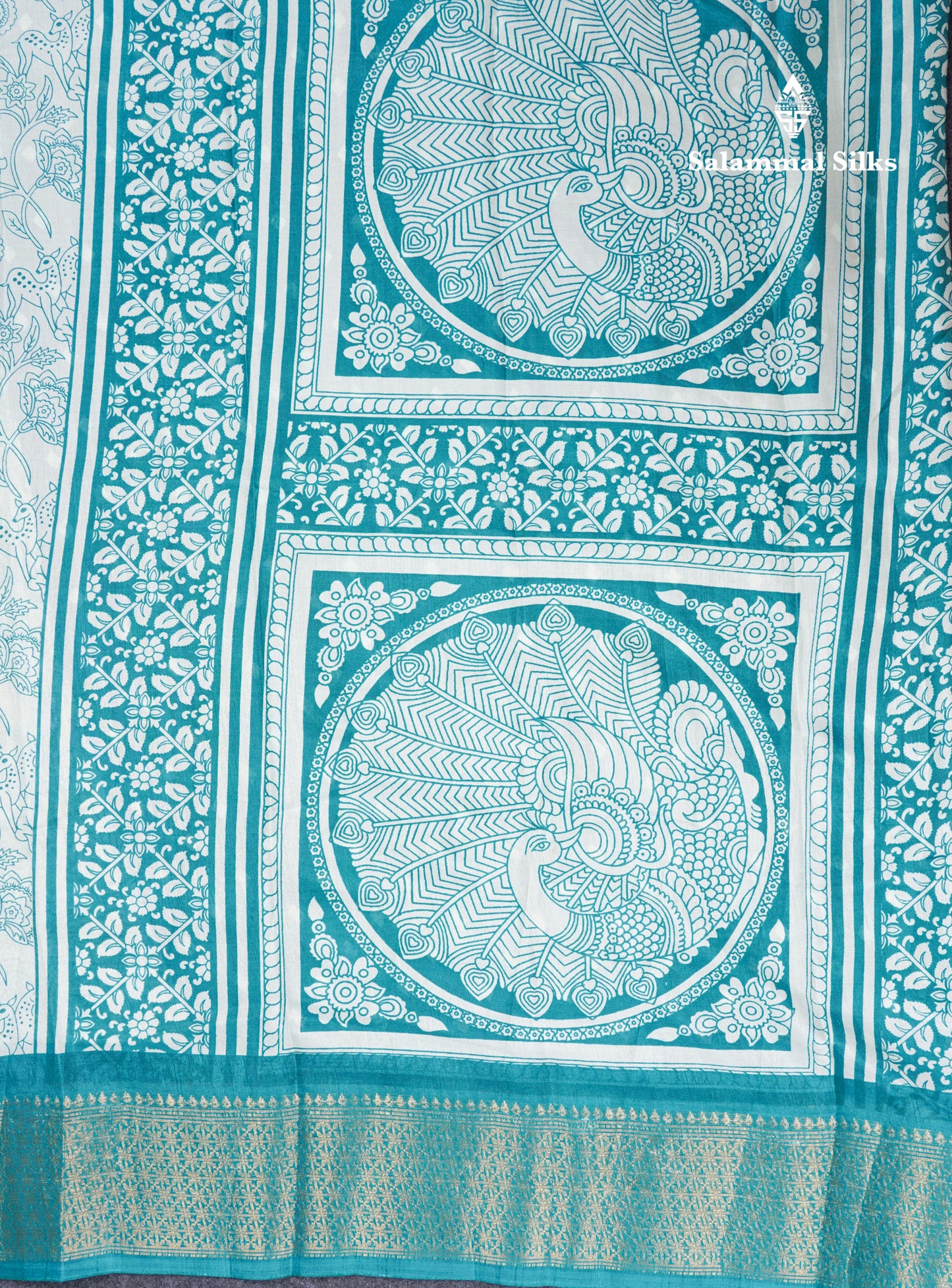 Beautiful White Printed Mahu Silk Fancy Saree With Contrast Chilly Red Border