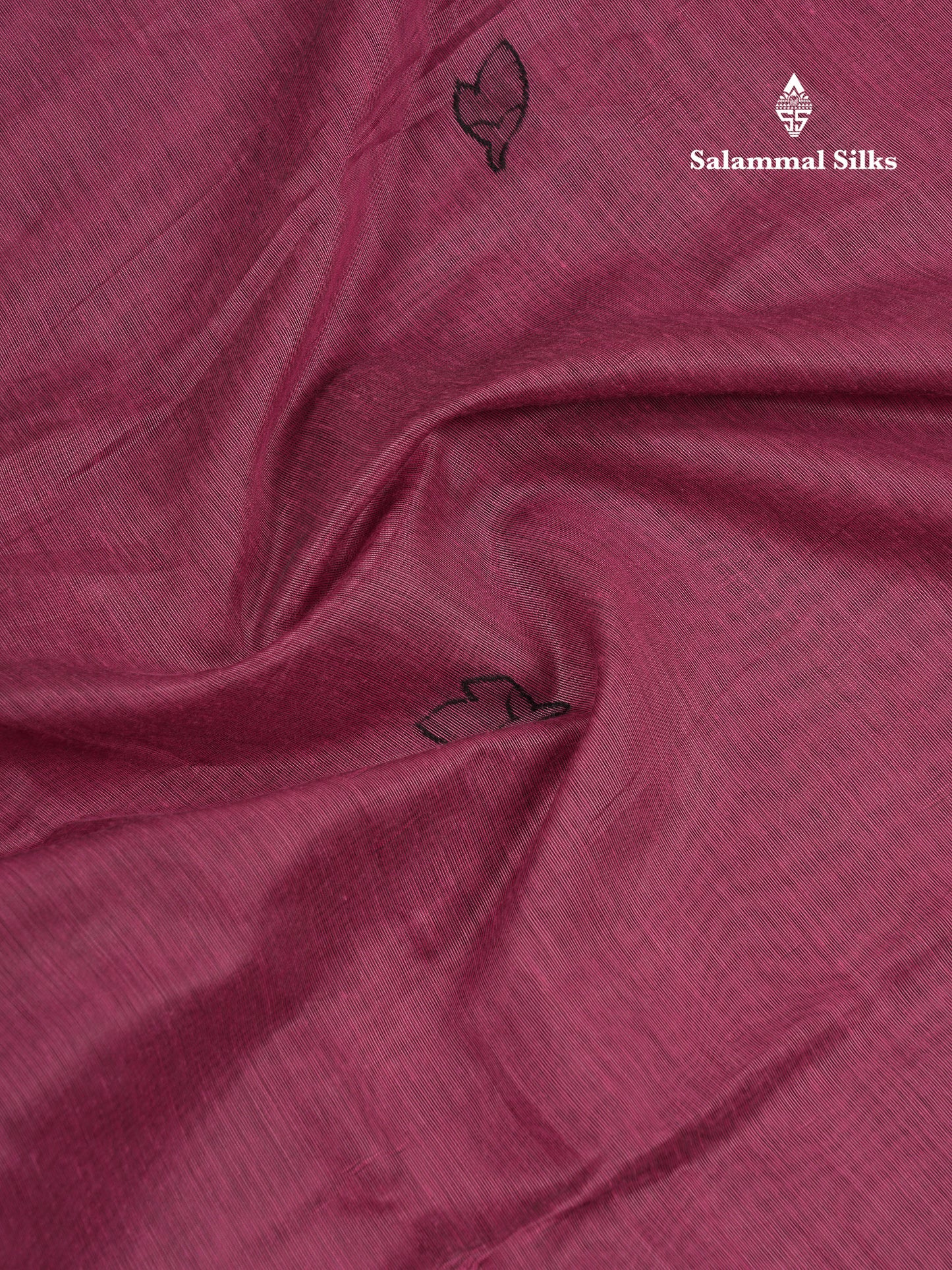Beautiful Magenta Fancy Cotton Mix Saree With Blouse