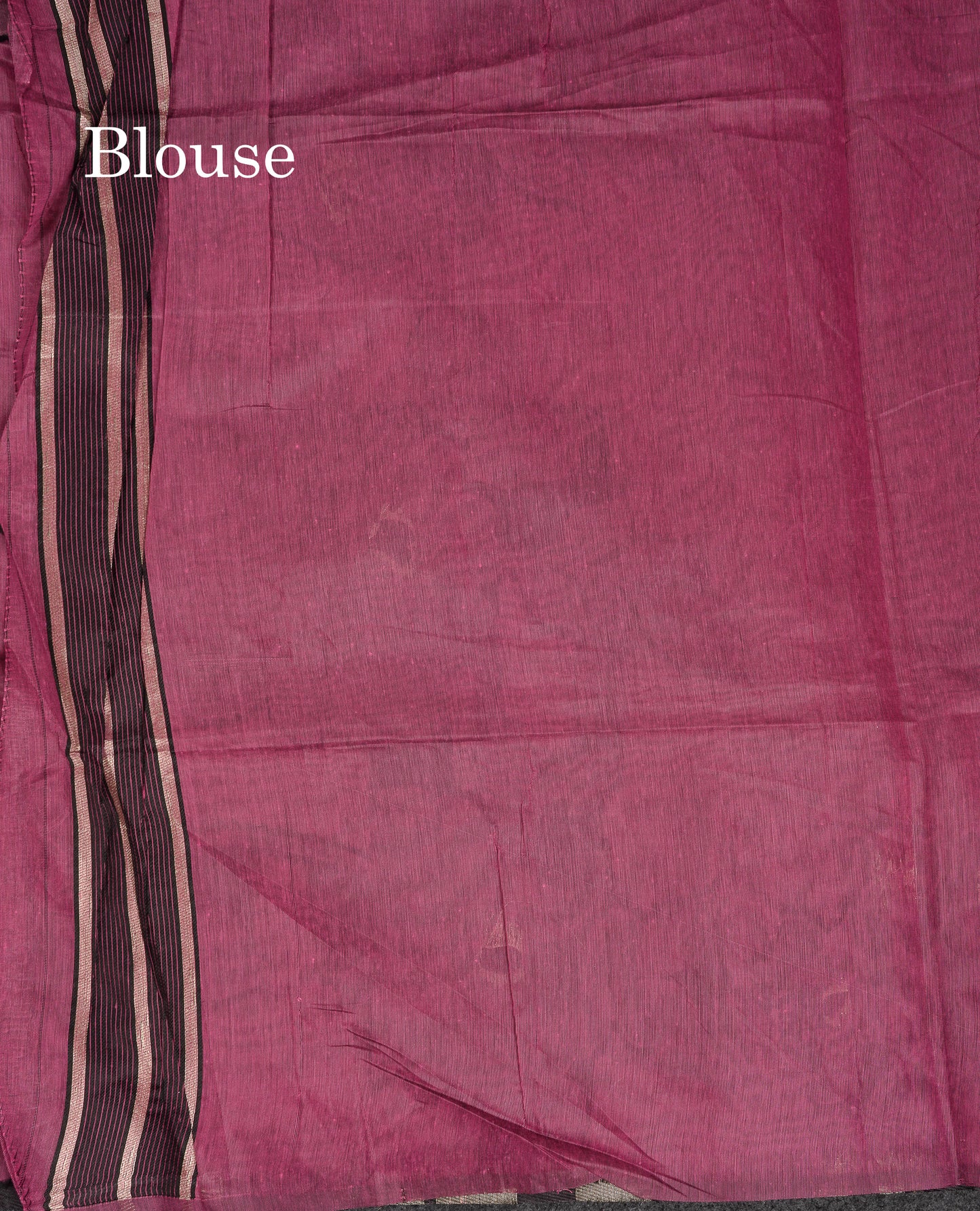 Beautiful Magenta Fancy Cotton Mix Saree With Blouse