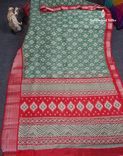 Beautiful Manthulir Yellow Mixed Cotton Saree With Contrast Pink Tissue Border