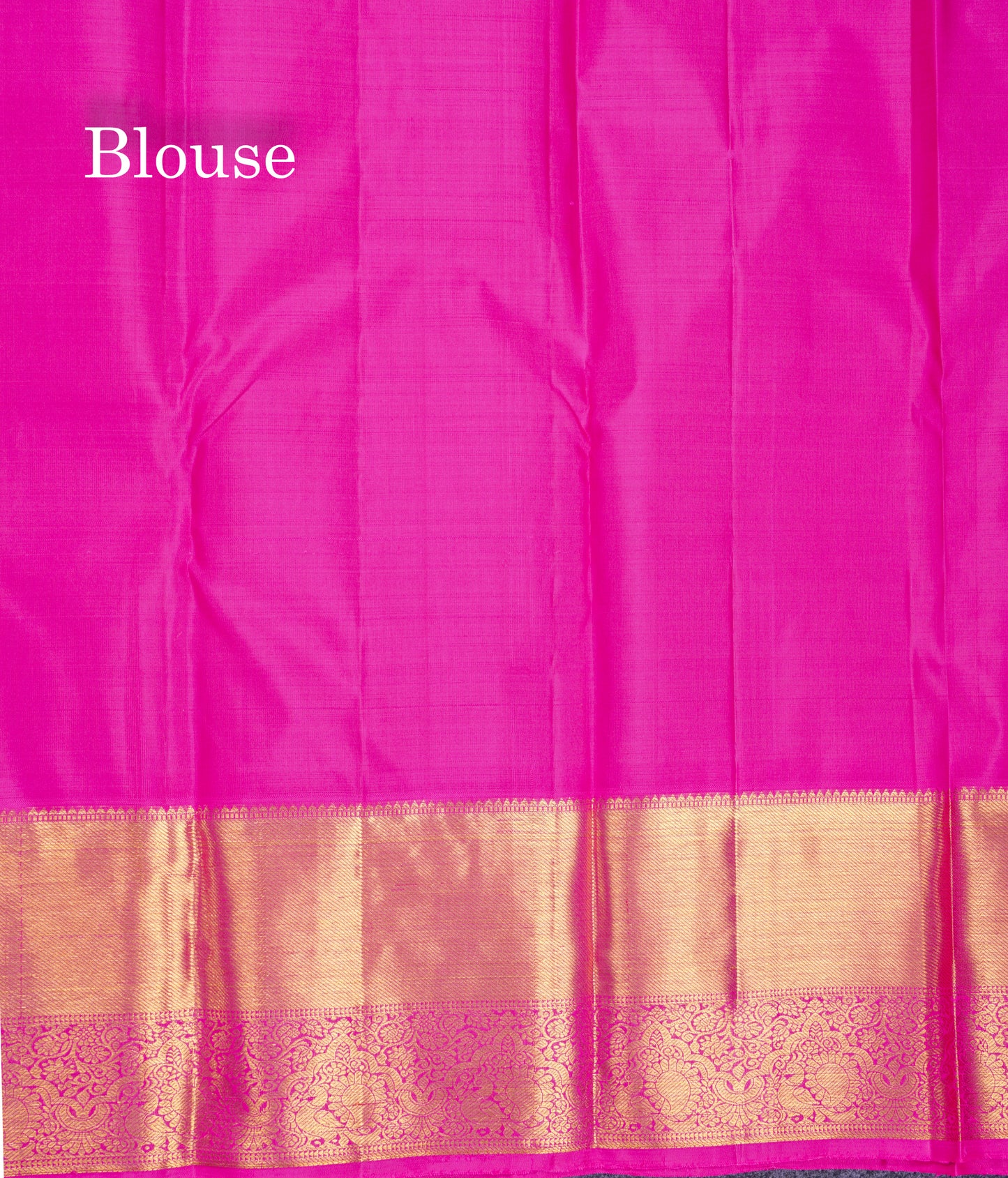 Beautiful Magenta Pure Kanjivaram Silk Saree With Contrast Pink Traditional Evening Morning Border