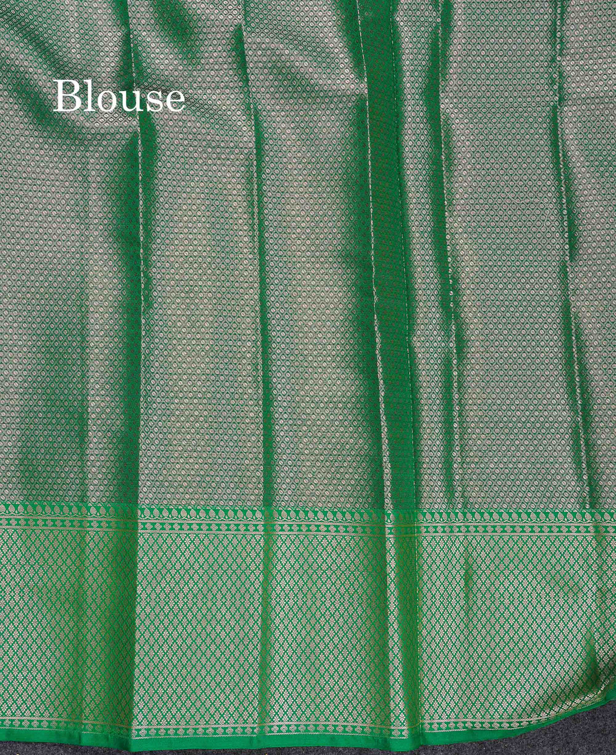 Semi Silk Saree - Magenta Colour Body Vertical Zari Lines With Contrast Saffire Green Blouse