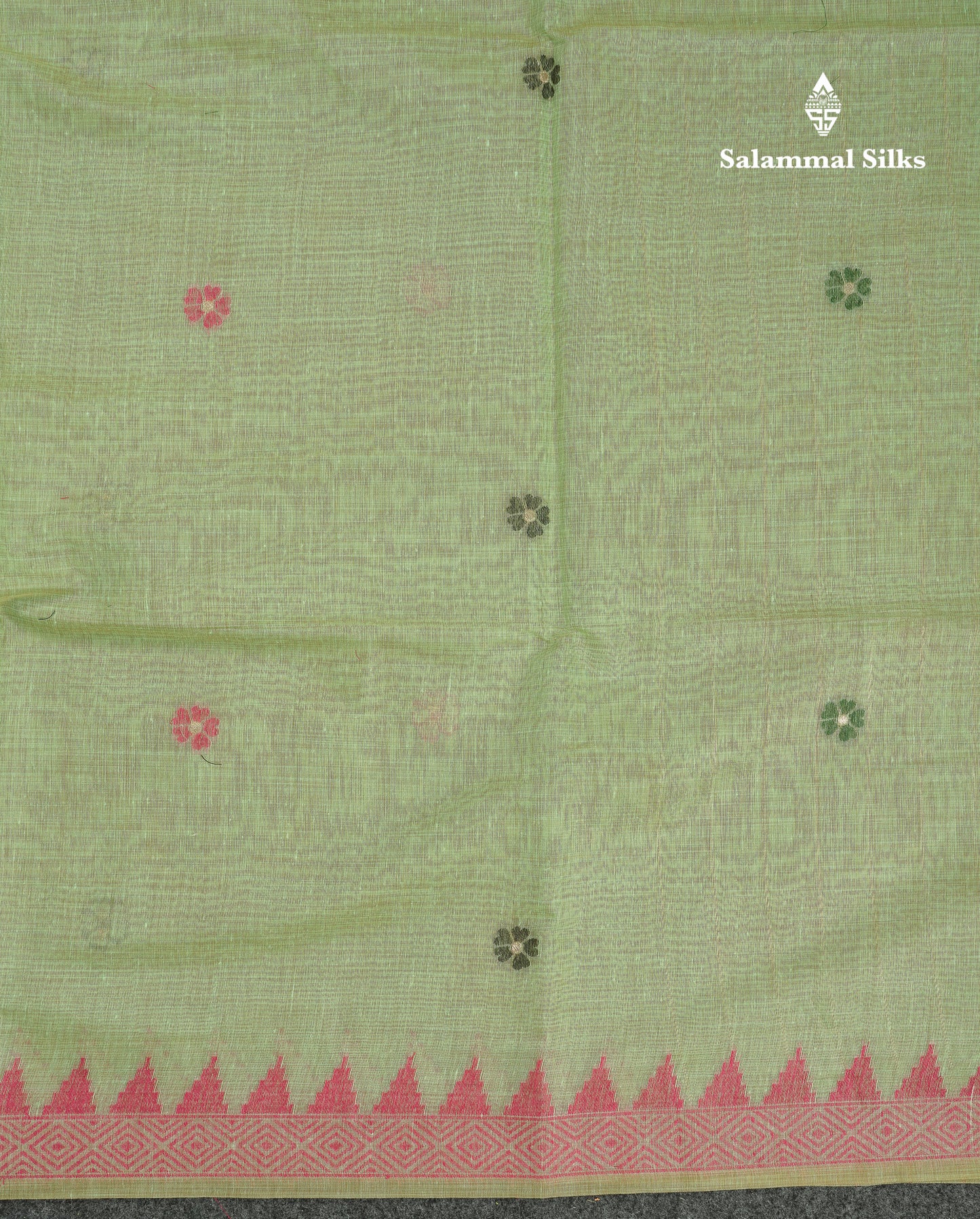 Beautiful Cream Sandal Menakari Work Muga Cotton Saree With Contrast Pink Blouse