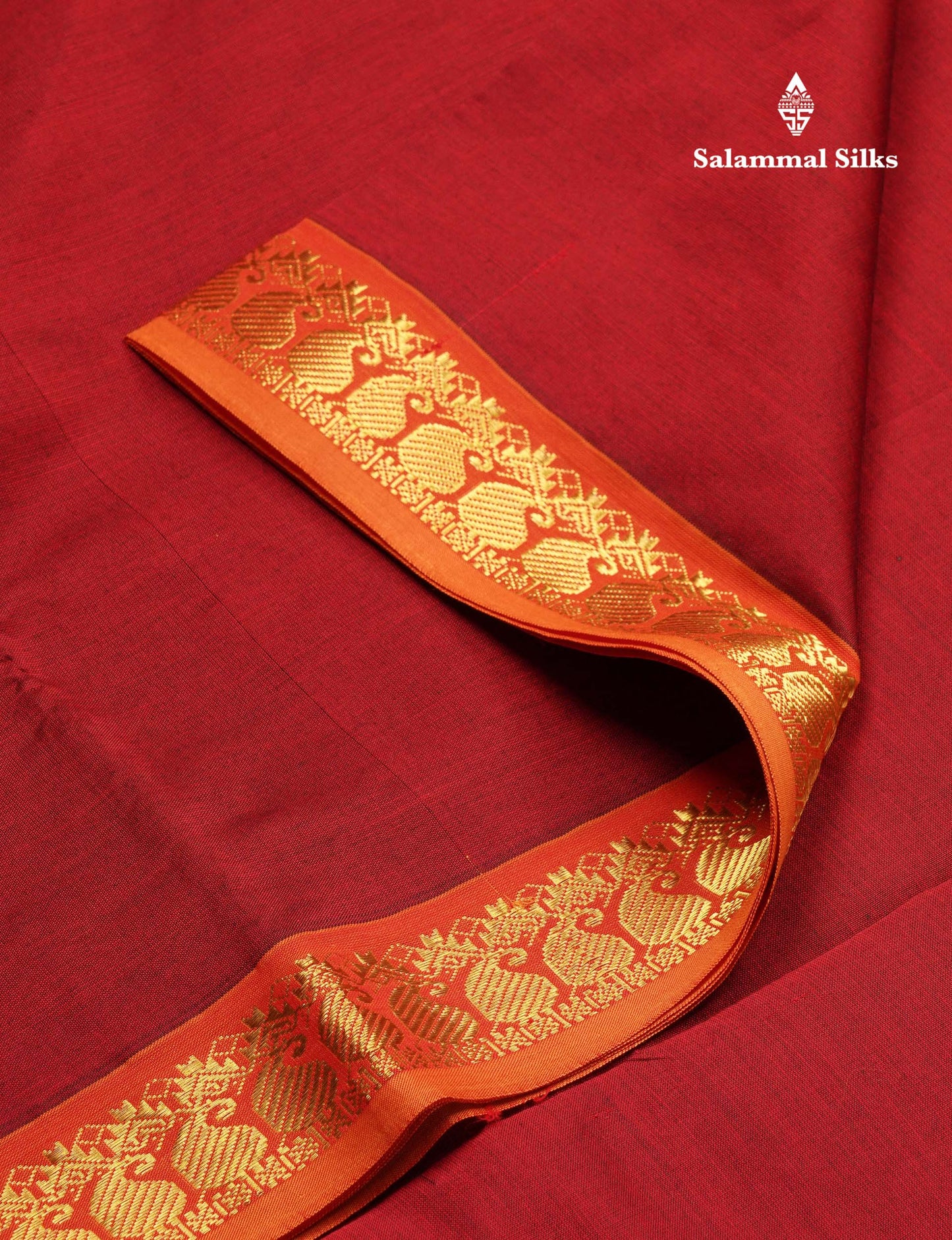 Beautiful Dark Purple Plain Semi Silk Cotton Saree With Contrast Olive Green Blouse