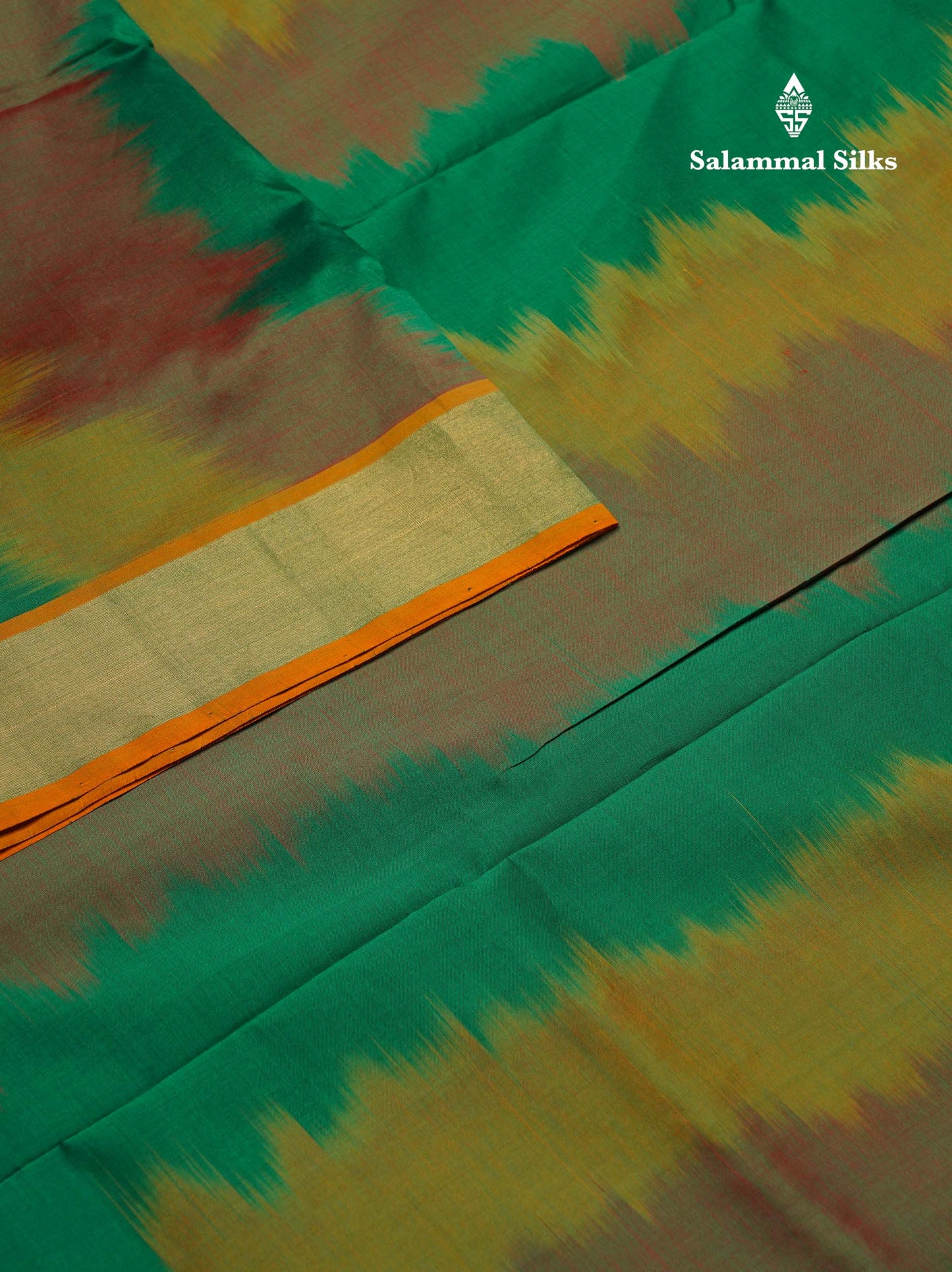 Multicolour Beautiful Semi Silk Cotton Saree With Violet Tissue Border