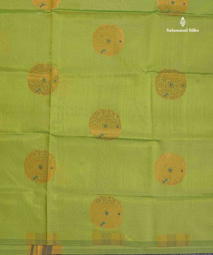 Semi Soft Silk Saree - Navy Blue Colour Body With Contrast Bottle Green Blouse