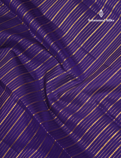 Beautiful Koravi Navy Blue Pure Kanjivaram Silk Saree With Contrast Baby Pink Traditional Border