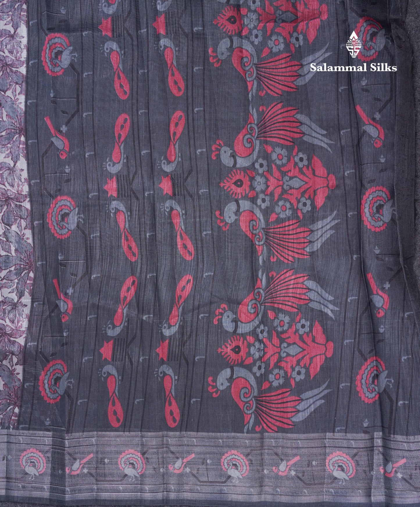 Beautiful Cream Sandal Mixed Cotton Saree With Contrast Olive Mustard Yellow Tissue Borber