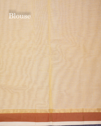 Beautiful Light Yellow Pure Cotton Saree With Contrast Small Brown Border
