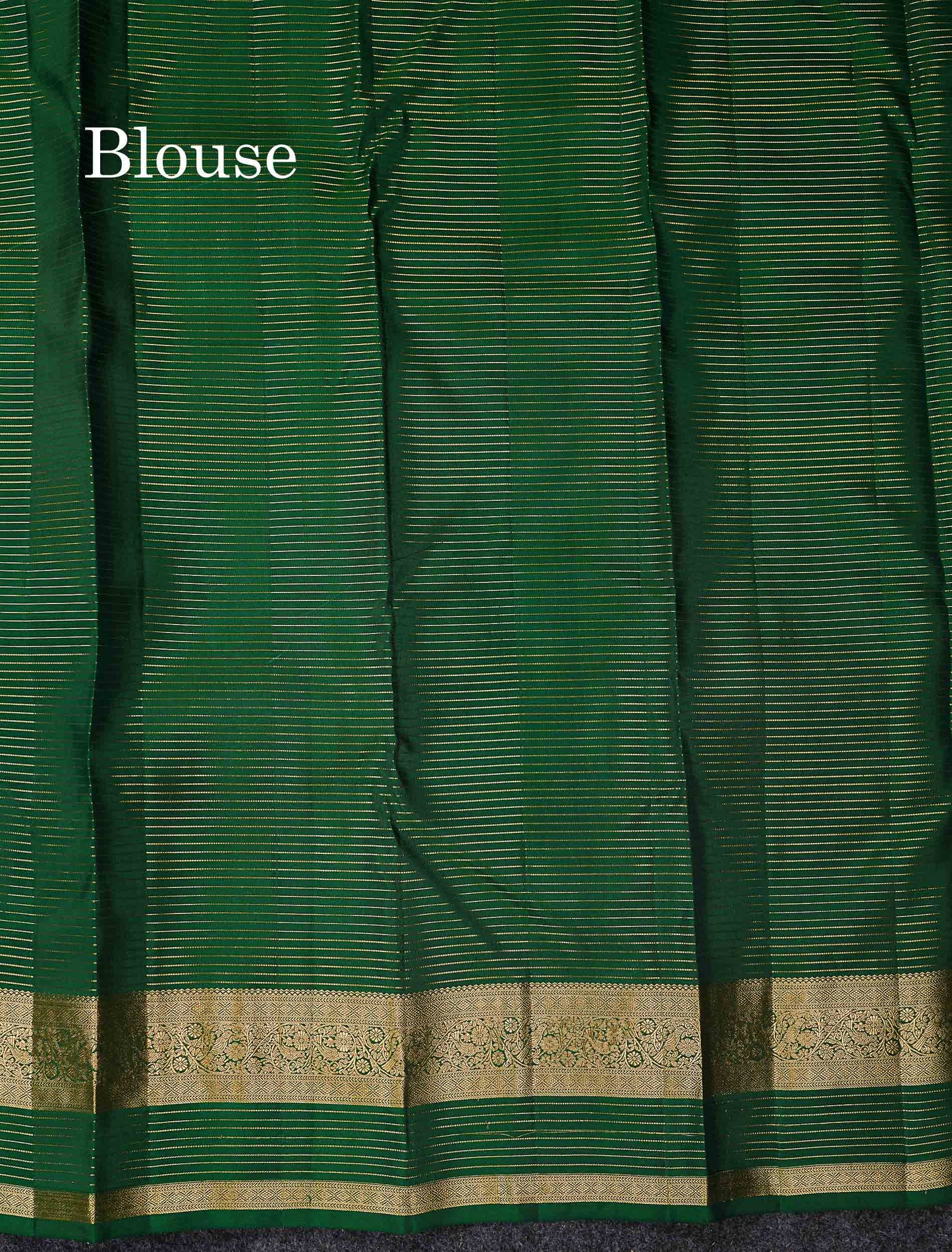 Beautiful Onion Pink Small Checks With Zari Butta PureMix Silk Saree With Contrast Bottle Green Traditional Border