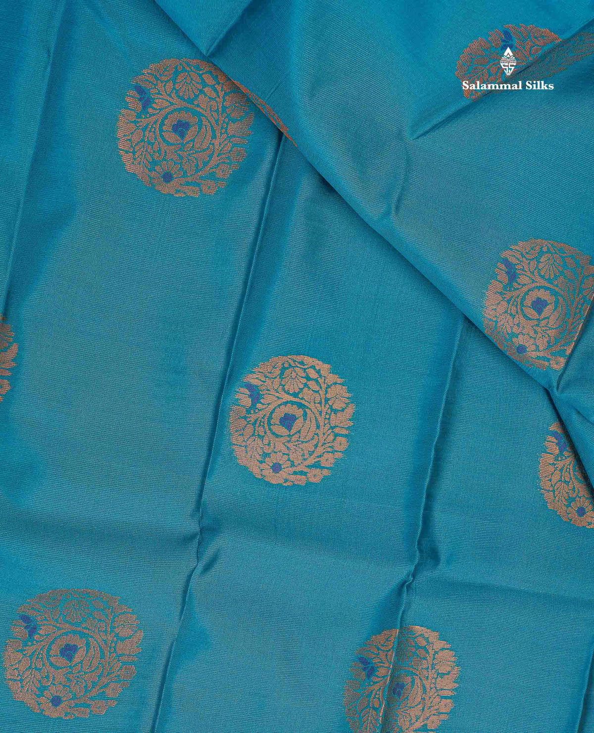 Semi Soft Silk Saree - Navy Blue Colour Body With Contrast Bottle Green Blouse