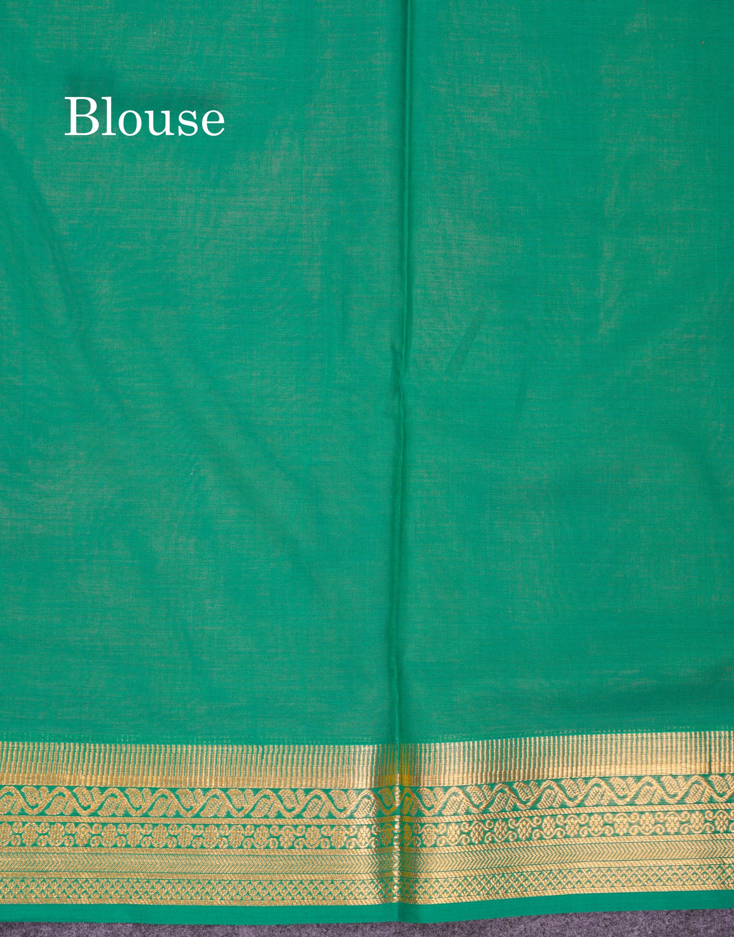 Beautiful Peach Cotton Mix Saree With Contrast Saffire Green Traditional Border