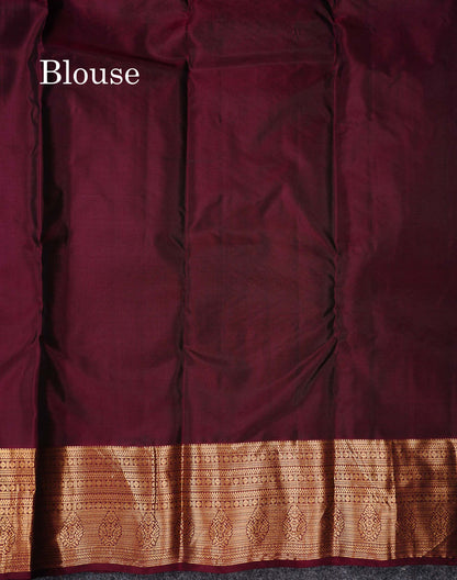 Beautiful Mango Yellow Zari Lines With Butta PureMix Silk Saree With Contrast Pink Traditional Border