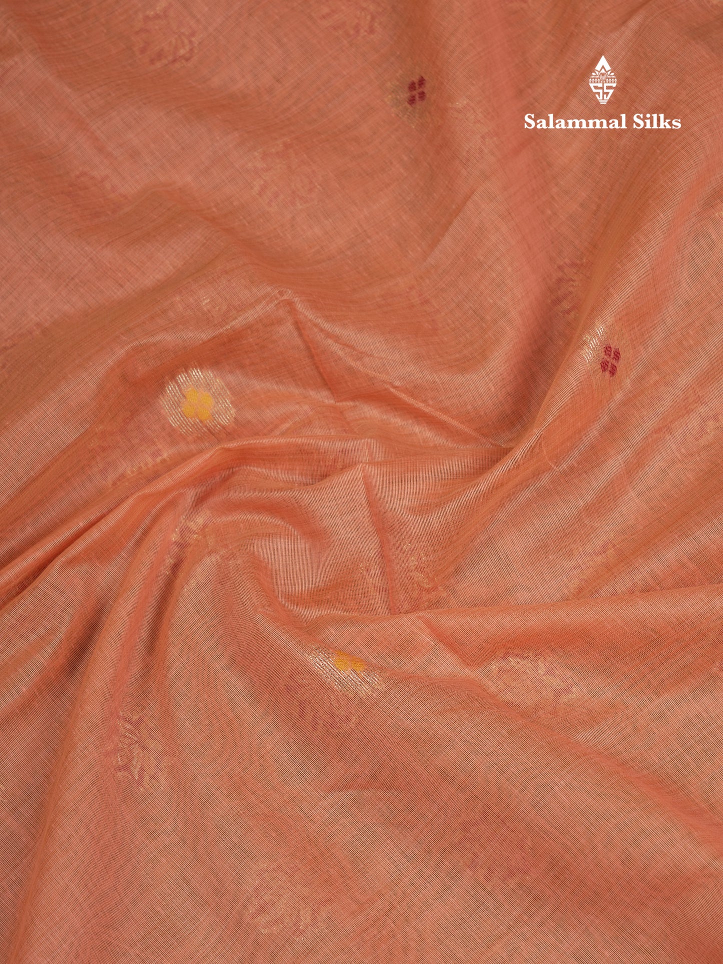 Beautiful Cream Menakari Work Muga Cotton Saree With Butta Blouse