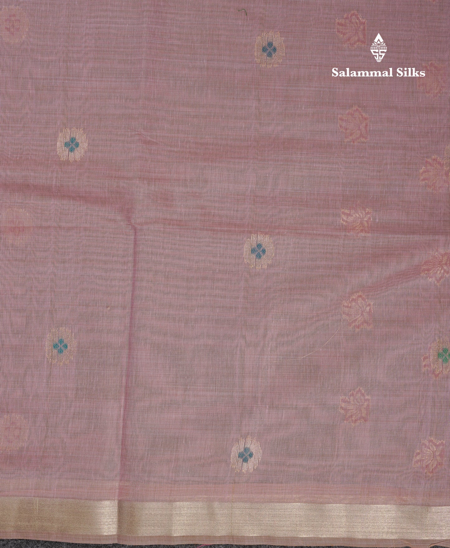 Beautiful Cream Menakari Work Muga Cotton Saree With Butta Blouse